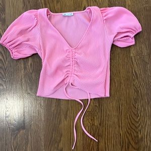 Womens pink zara top